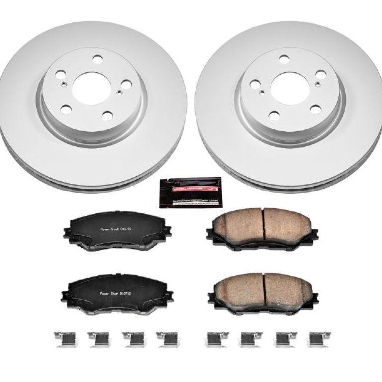 Power Stop 09-10 Pontiac Vibe Front Z17 Evolution Geomet Coated Brake Kit