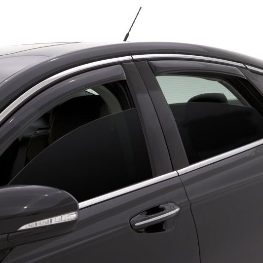 AVS 13-18 Ford Fusion Ventvisor In-Channel Front & Rear Window Deflectors 4pc - Smoke