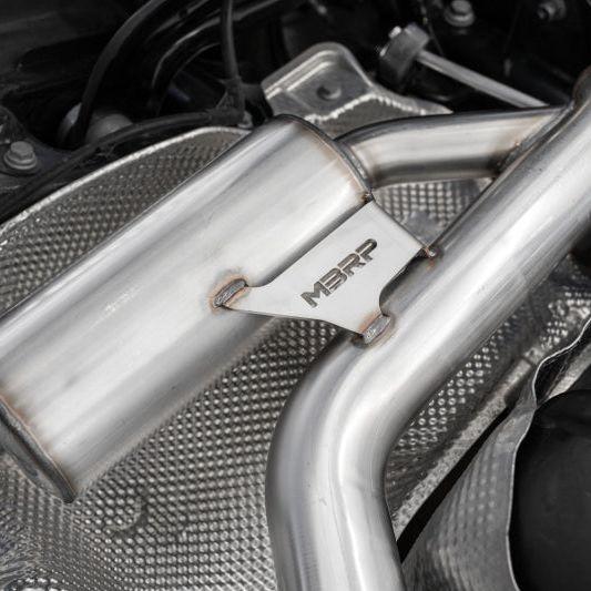 MBRP 2022 VW Golf GTI MK8 T304 SS 3in Cat-Back Exhaust 2.5in Dual Split Rear w/ Carbon Fiber Tips