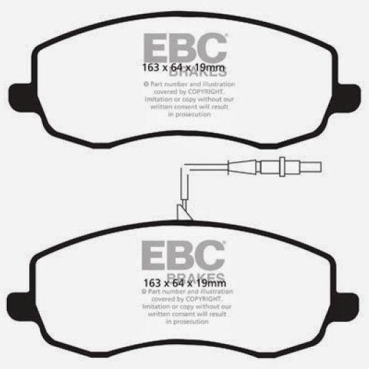 EBC AP Racing Caliper CP7040 (AP Racing Pad CP7040D54) Bluestuff Brake Pads