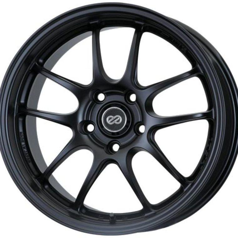 Enkei PF01 17x8 5x114.3 50mm offset Black Wheel