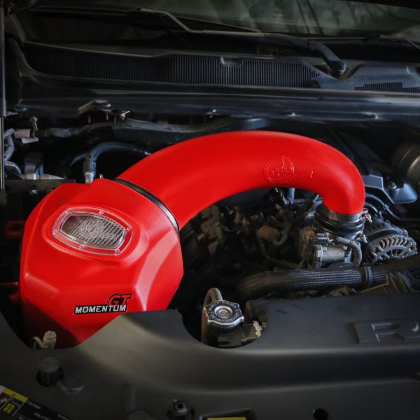 aFe Momentum GT Pro DRY S Intake System Red Edition 19-23 Dodge RAM 1500 V8-5.7L HEMI - SMINKpower Performance Parts AFE50-70013DR aFe