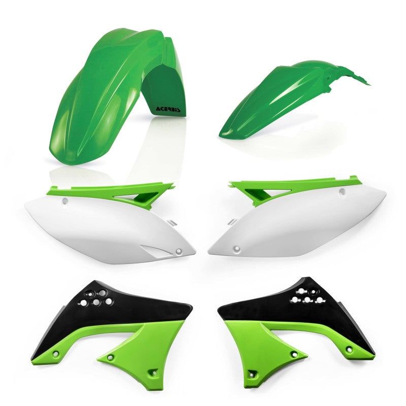 Acerbis 09-11 Kawasaki KX450F Plastic Kit - Green/White/Black Original 09-Plastics-Acerbis-ACB2141770438-SMINKpower Performance Parts