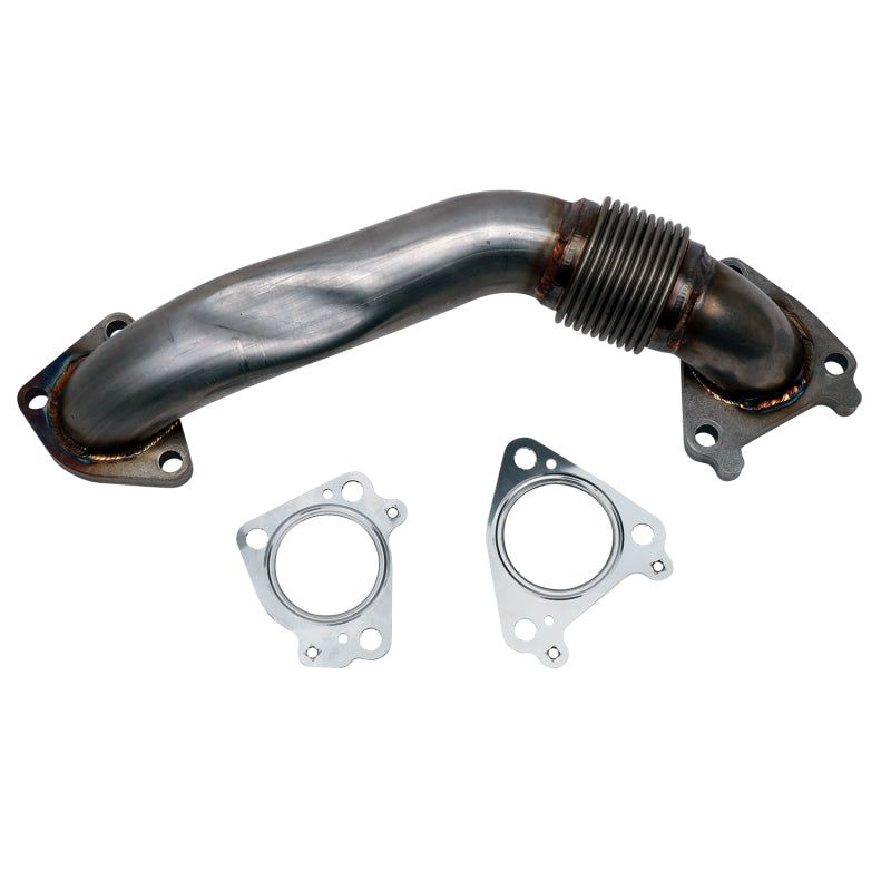 Wehrli 01-04 Chevrolet 6.6L Duramax LB7 2in Stainless Pass. Side Up Pipe w/Gaskets (Single Turbo)-Connecting Pipes-Wehrli-WCFWCF100654-SMINKpower Performance Parts
