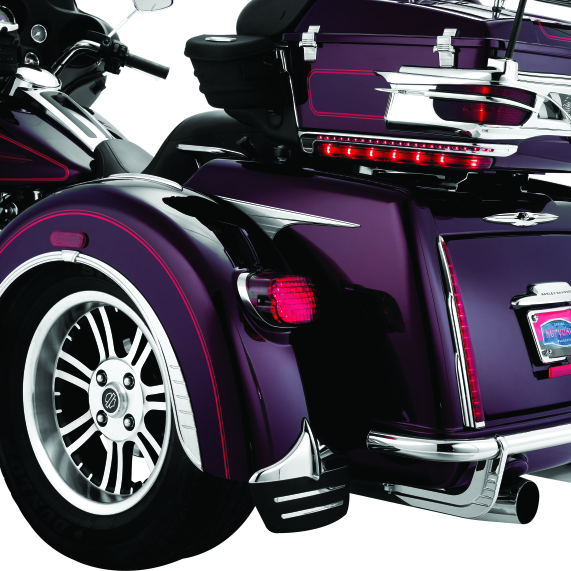 Kuryakyn Rear Fender Flares For Trikes Chrome