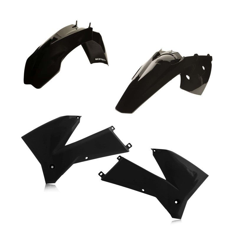 Acerbis 05-07 KTM EXC/06-07 XC-W200-525 Plastic Kit - Black-Plastics-Acerbis-ACB2071130001-SMINKpower Performance Parts