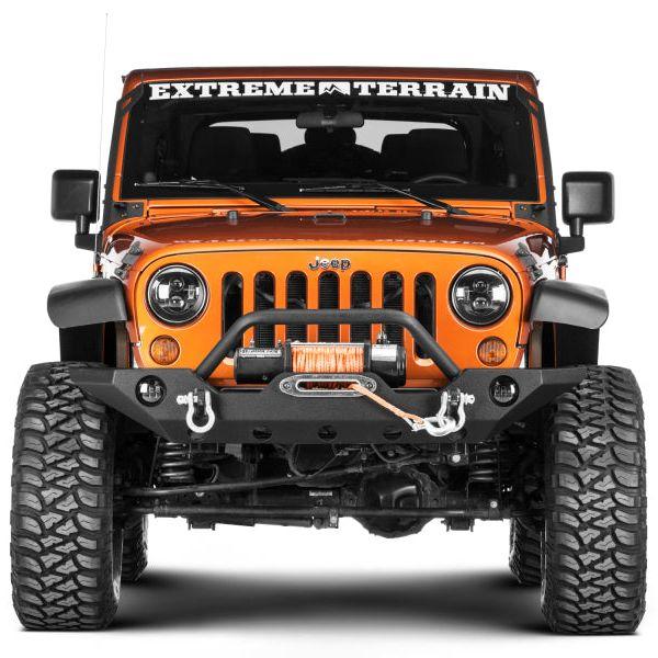 Raxiom 07-18 Jeep Wrangler JK 50-Inch LED Light Bar Windshield Mount w/ Auxiliary Bracket