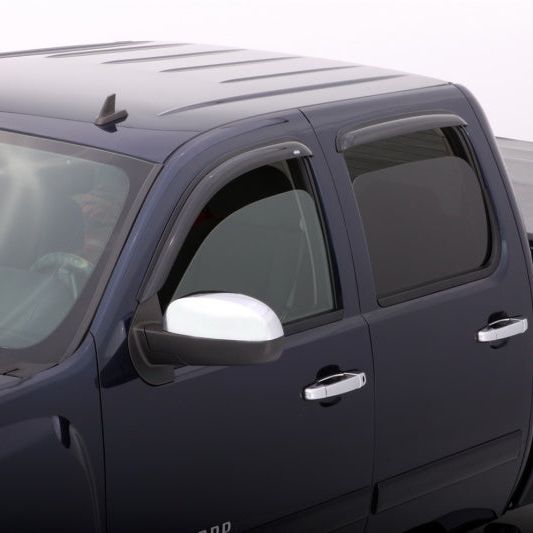 AVS 07-13 Chevy Silverado 1500 Ext. Cab Ventvisor Outside Mount Window Deflectors 4pc - Smoke