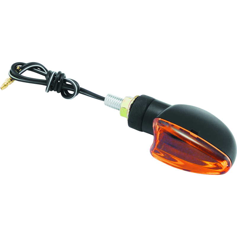 BikeMaster Ministalk Marker Light V-Shape - Black/Amber