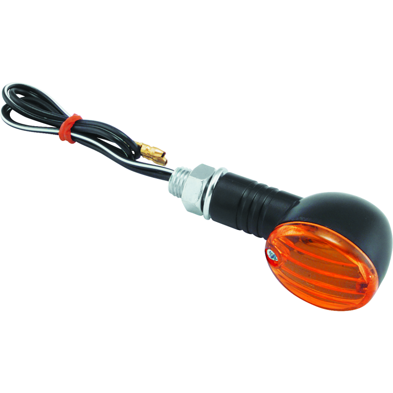 BikeMaster Ministalk Marker Light Round - Black/Amber