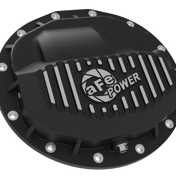 aFe Power Pro Series Rear Differential Cover Black w/ Machined Fins 13-18 RAM Diesel Trucks L6-6.7L