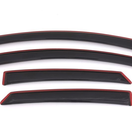 AVS 13-18 Ford Fusion Ventvisor In-Channel Front & Rear Window Deflectors 4pc - Smoke