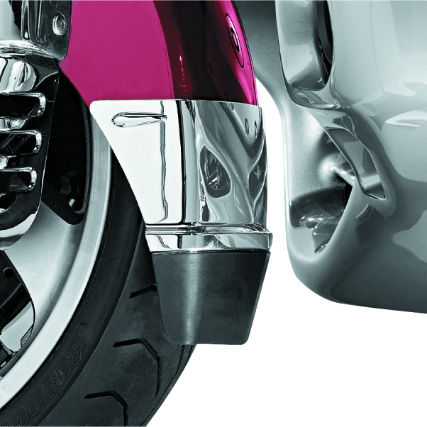 Kuryakyn Front Fender Extension With Mud Flap 01-17 Honda GL1800 Chrome