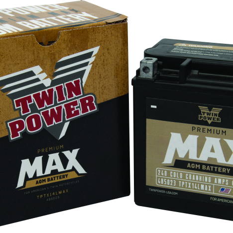 Twin Power GYZ-16HL Premium MAX Battery Replaces H-D 65958-04 Made in USA 240 CCA