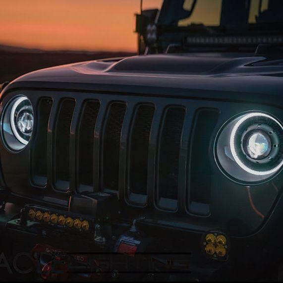 Oracle Jeep JL/Gladiator JT Oculus Bi-LED Projector Headlights - Amber/White Switchback SEE WARRANTY