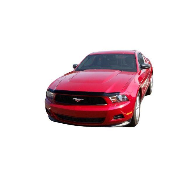 AVS 10-12 Ford Mustang Aeroskin Low Profile Acrylic Hood Shield - Smoke