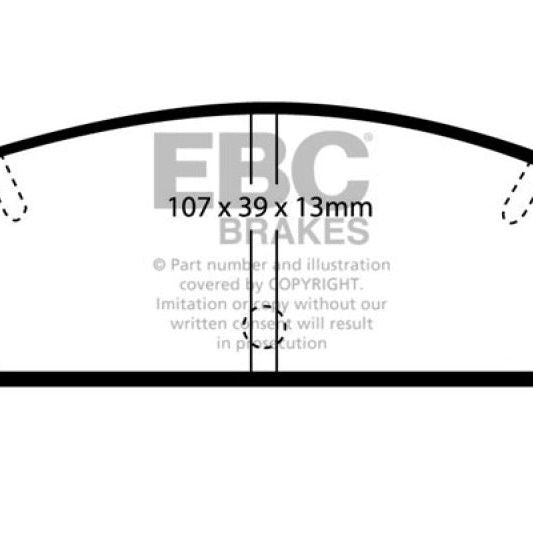 EBC 03-04 Mazda Protege 2.0 Turbo (Mazdaspeed) Greenstuff Rear Brake Pads