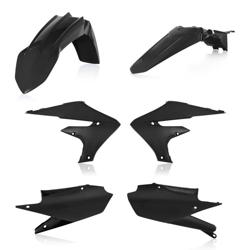 Acerbis 18+ Yamaha YZ250F/ YZ450FX/WR450F/YZ250FX/WR250F/ YZ450F Plastic Kit - Black-Plastics-Acerbis-ACB2685910001-SMINKpower Performance Parts