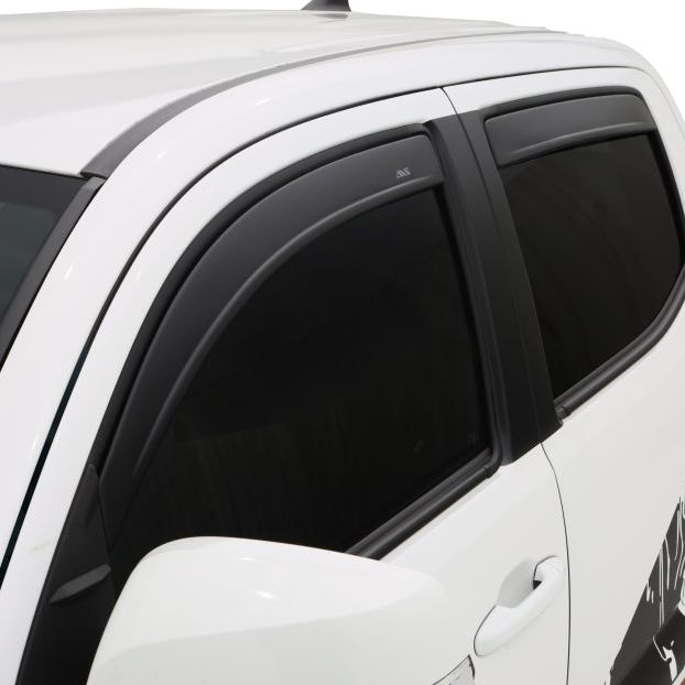 AVS 16-18 Toyota Tacoma Double Cab Ventvisor In-Channel Window Deflectors 4pc - Matte Black