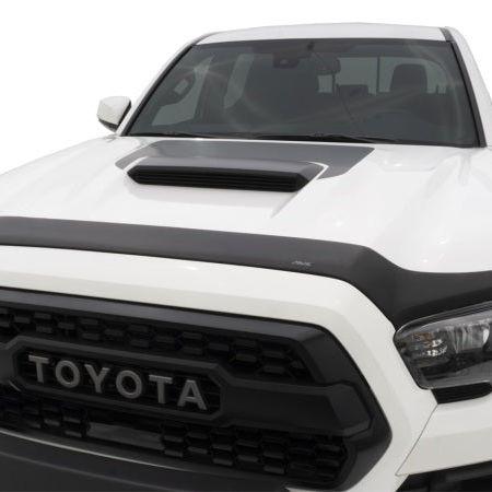 AVS 16-18 Toyota Tacoma Aeroskin Low Profile Hood Shield - Matte Black