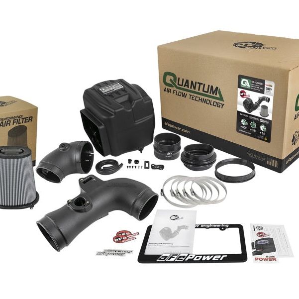 aFe Quantum Pro DRY S Cold Air Intake System 11-16 GM/Chevy Duramax V8-6.6L LML - Dry-Cold Air Intakes-aFe-AFE53-10006D-SMINKpower Performance Parts