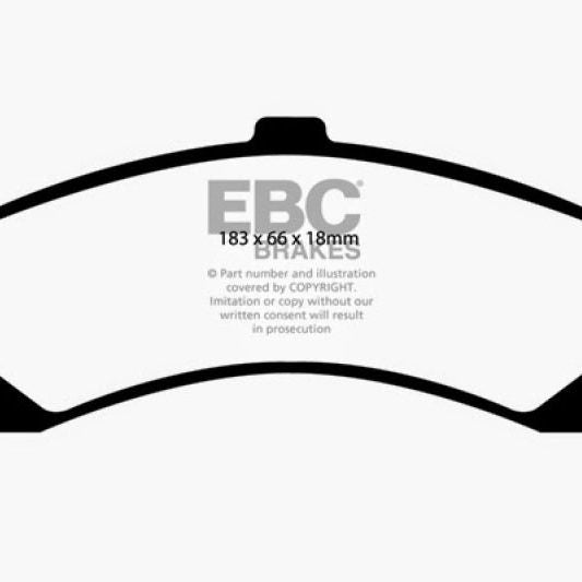 EBC 02 Cadillac Escalade 5.3 (PBR rear caliper) Yellowstuff Rear Brake Pads-Brake Pads - Performance-EBC-EBCDP41635R-SMINKpower Performance Parts