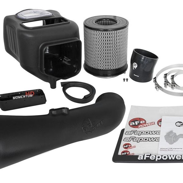 aFe Momentum HD Pro DRY S 2017 GM Diesel Trucks V8-6.6L Cold Air Intake System-Cold Air Intakes-aFe-AFE51-74008-SMINKpower Performance Parts