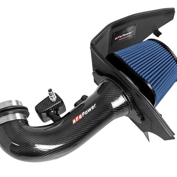 aFe 19-20 GM Trucks 5.3L/6.2L Track Series Carbon Fiber Cold Air Intake System With Pro 5R Filters-Cold Air Intakes-aFe-AFE57-10015R-SMINKpower Performance Parts