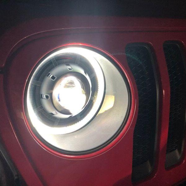 Oracle Jeep JL/Gladiator JT Oculus Bi-LED Projector Headlights - Amber/White Switchback SEE WARRANTY