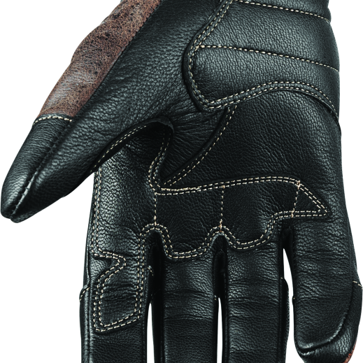 Speed and Strength Rust and Redemption Leather Gloves Brown - Small