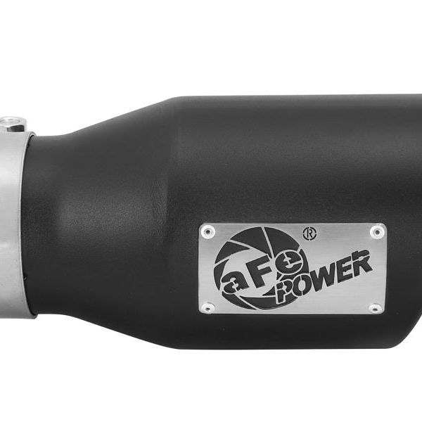 aFe Power Gas Exhaust Tip Black- 3 in In x 4.5 out X 9 in Long Bolt On (Black)-Catback-aFe-AFE49T30451-B09-SMINKpower Performance Parts