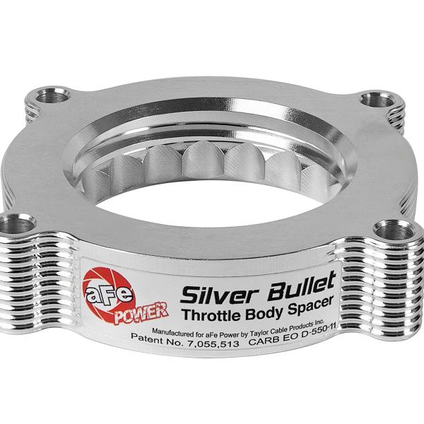 aFe Silver Bullet Throttle Body Spacers TBS Ford F-150 Raptor 10-12 V8-6.2L-Throttle Body Spacers-aFe-AFE46-33011-SMINKpower Performance Parts