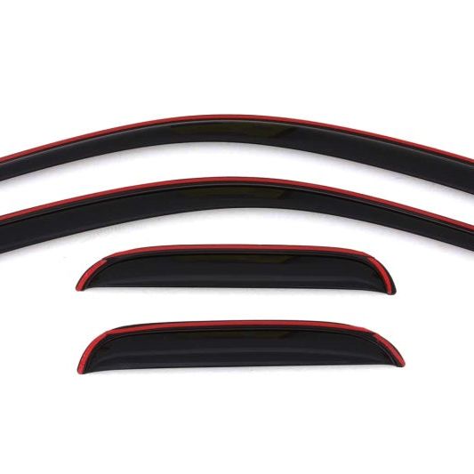 AVS 07-13 Chevy Silverado 1500 Ext. Cab Ventvisor Front & Rear Window Deflectors 4pc - Smoke