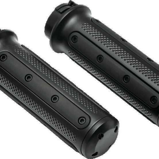 Kuryakyn Heavy Industry Grips Dual Cable Black