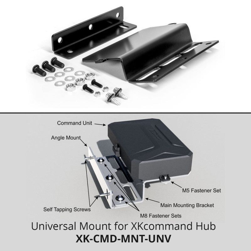 XK Glow XKcommand Hub Mounting Bracket for Universal Fitment-Brackets-XKGLOW-XKGXK-CMD-MNT-UNV-SMINKpower Performance Parts