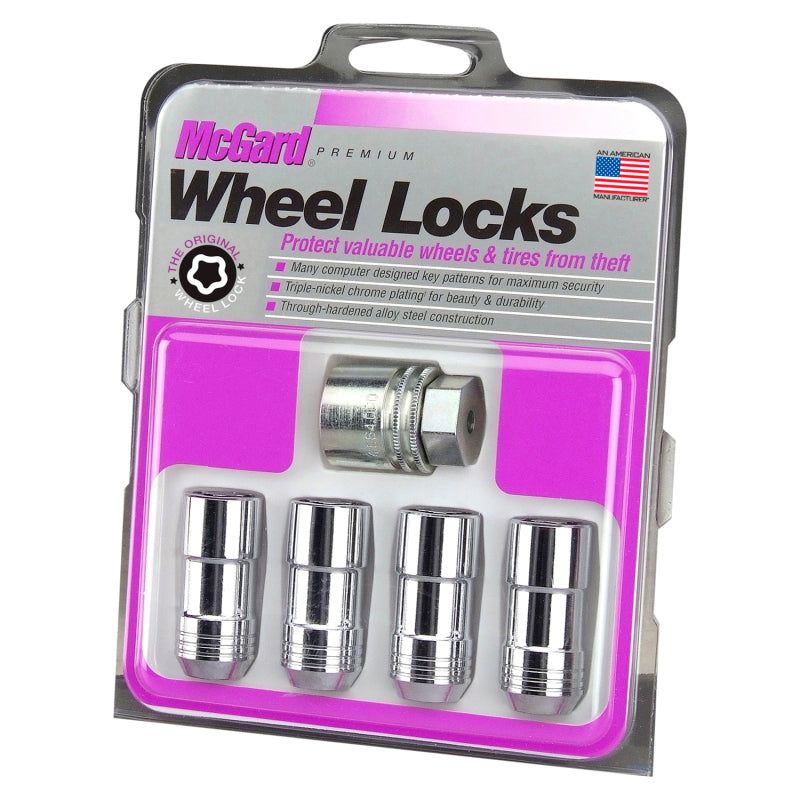 McGard Wheel Lock Nut Set - 4pk. (Cone Seat) 9/16-18 / 7/8 Hex / 1.765in. Length - Chrome-Lug Nuts-McGard-MCG24234-SMINKpower Performance Parts