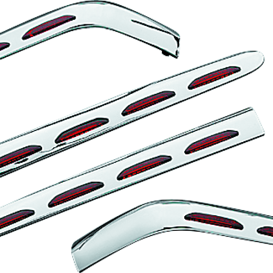 Kuryakyn L.E.D. Saddlebag Molding Set 4 Piece 01-10 GL1800 Chrome