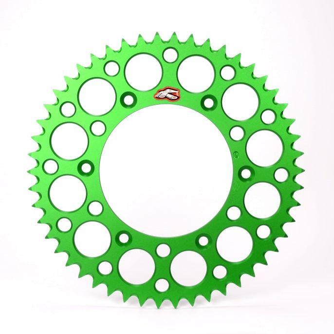 Renthal 2018/ 21-22 Kawasaki KLX450R Rear Grooved Sprocket - Green 520-52P Teeth