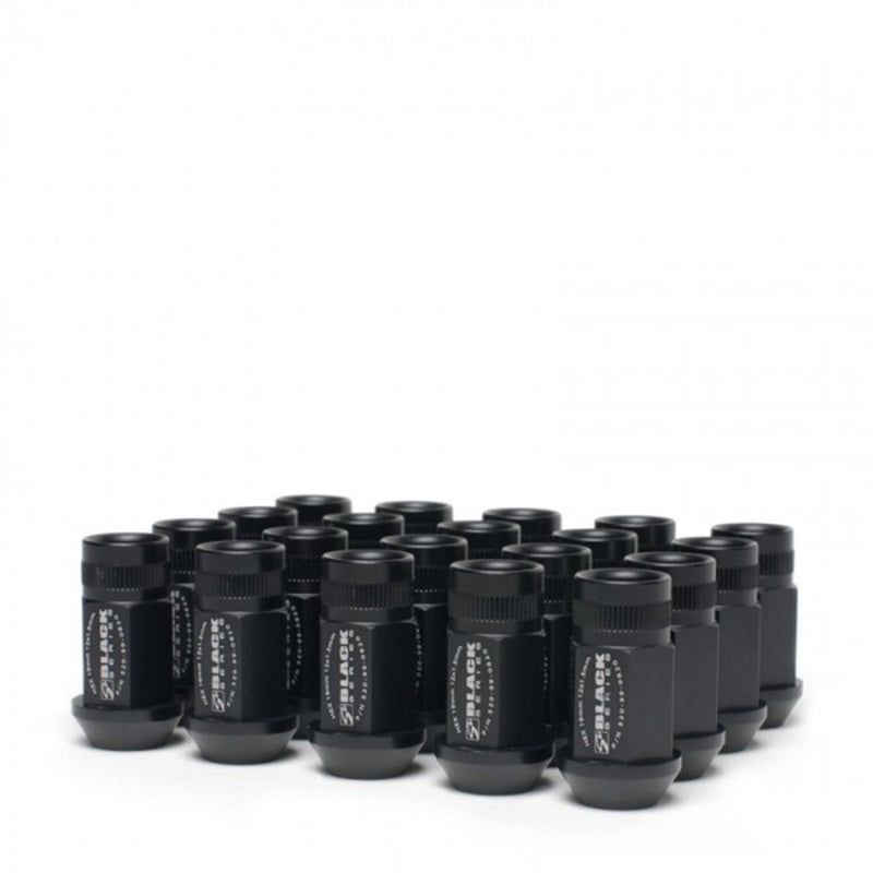 Skunk2 12 x 1.5 Forged Lug Nut Set (Black Series) (20 Pcs.)-Lug Nuts-Skunk2 Racing-SKK520-99-0855-SMINKpower Performance Parts