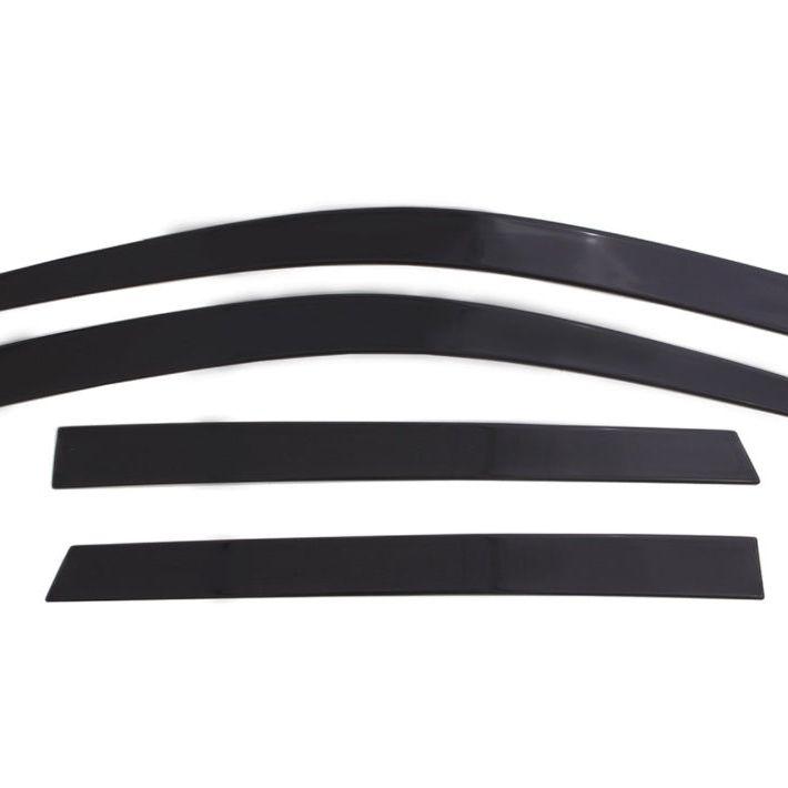 AVS 17-18 Ford F-150/F-250/F-350 SuperCab Ventvisor Low Profile Window Deflectors 4pc - Matte Black