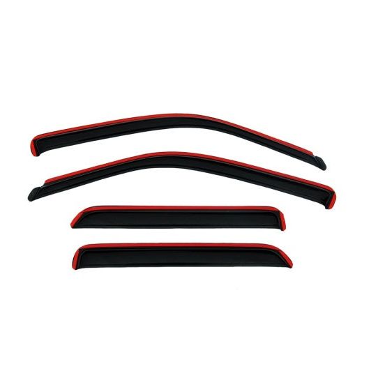 AVS 08-12 Ford Escape Ventvisor In-Channel Front & Rear Window Deflectors 4pc - Smoke