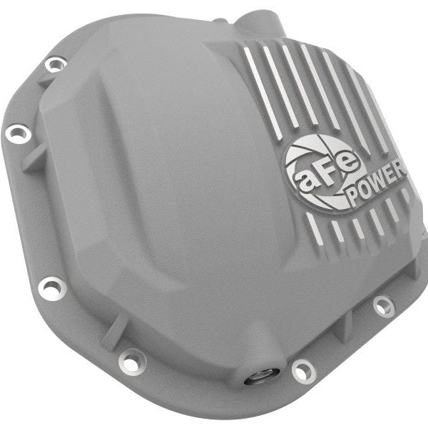 afe Front Differential Cover (Raw; Street Series); Ford Diesel Trucks 94.5-14 V8-7.3/6.0/6.4/6.7L-Diff Covers-aFe-AFE46-70080-SMINKpower Performance Parts
