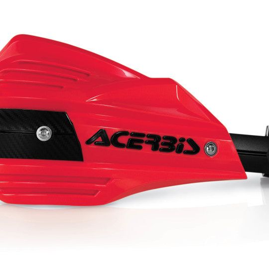 Acerbis X-Factor Handguard - Red w/Black Logo-Hand Guards-Acerbis-ACB2374190004-SMINKpower Performance Parts
