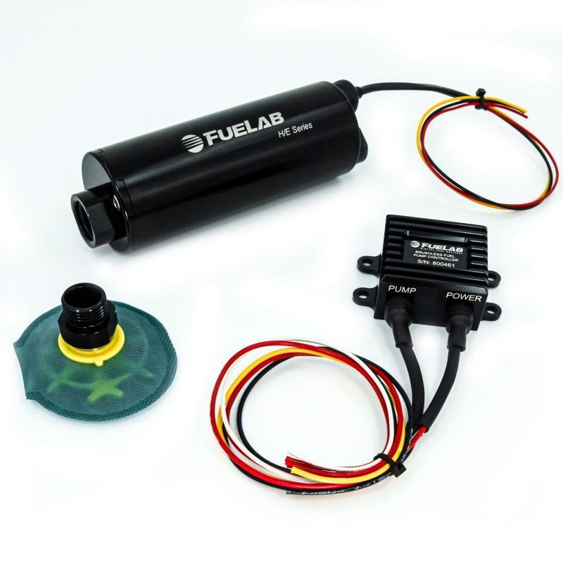 Fuelab In-Tank Twin Screw Brushless Fuel Pump Kit w/Remote Mount Controller/65 Micron - 550 LPH-Fuel Pumps-Fuelab-FLB20813-SMINKpower Performance Parts