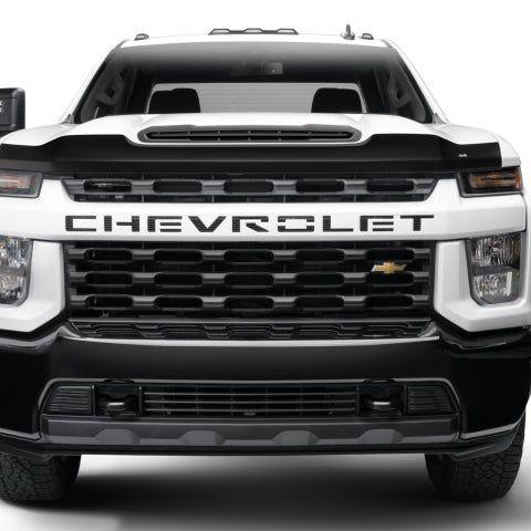 AVS 20-22 Chevrolet Silverado 2500 HD Aeroskin Low Profile Hood Shield - Matte Black