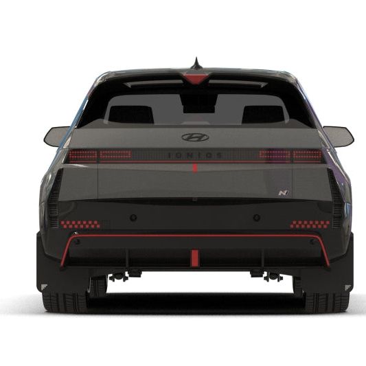 Rally Armor 2025 Hyundai Ioniq 5 N Black UR Mud Flap Silver Battery Logo