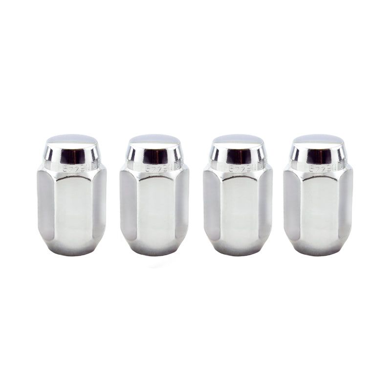 McGard Hex Lug Nut (Cone Seat) M12X1.5 / 13/16 Hex / 1.5in. Length (4-Pack) - Chrome-Lug Nuts-McGard-MCG64002-SMINKpower Performance Parts