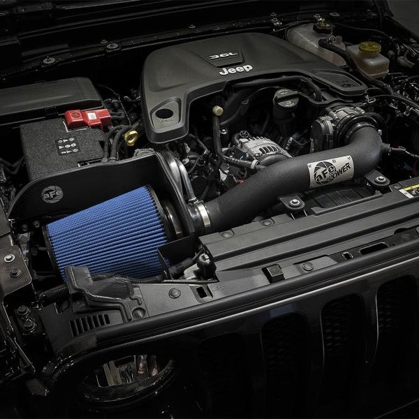 aFe Magnum FORCE Stage-2 XP Pro 5R Cold Air Intake System 2018+ Jeep Wrangler (JL) V6 3.6L-Cold Air Intakes-aFe-AFE54-13002-B-SMINKpower Performance Parts