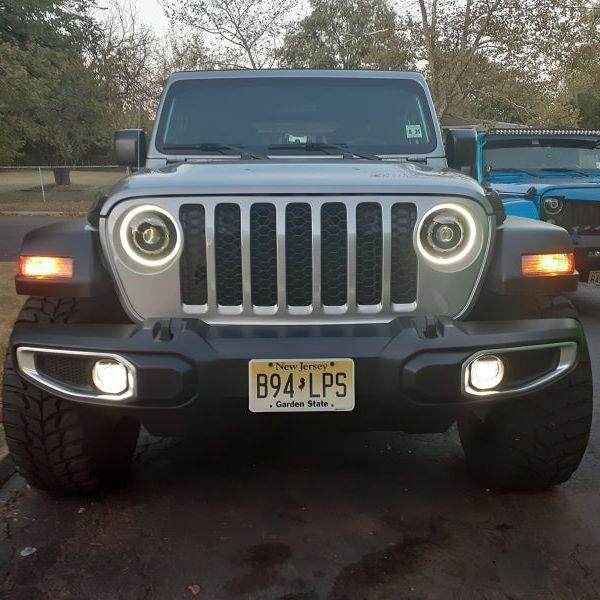 Oracle Jeep JL/Gladiator JT Oculus Bi-LED Projector Headlights - Amber/White Switchback SEE WARRANTY