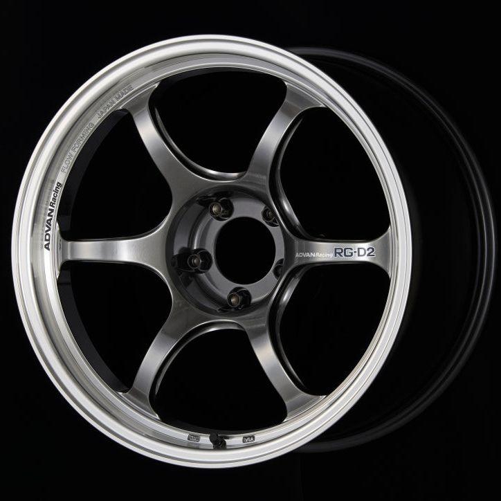 Advan RG-D2 18x9.5 +22 5-114.3 Machining & Racing Hyper Black Wheel